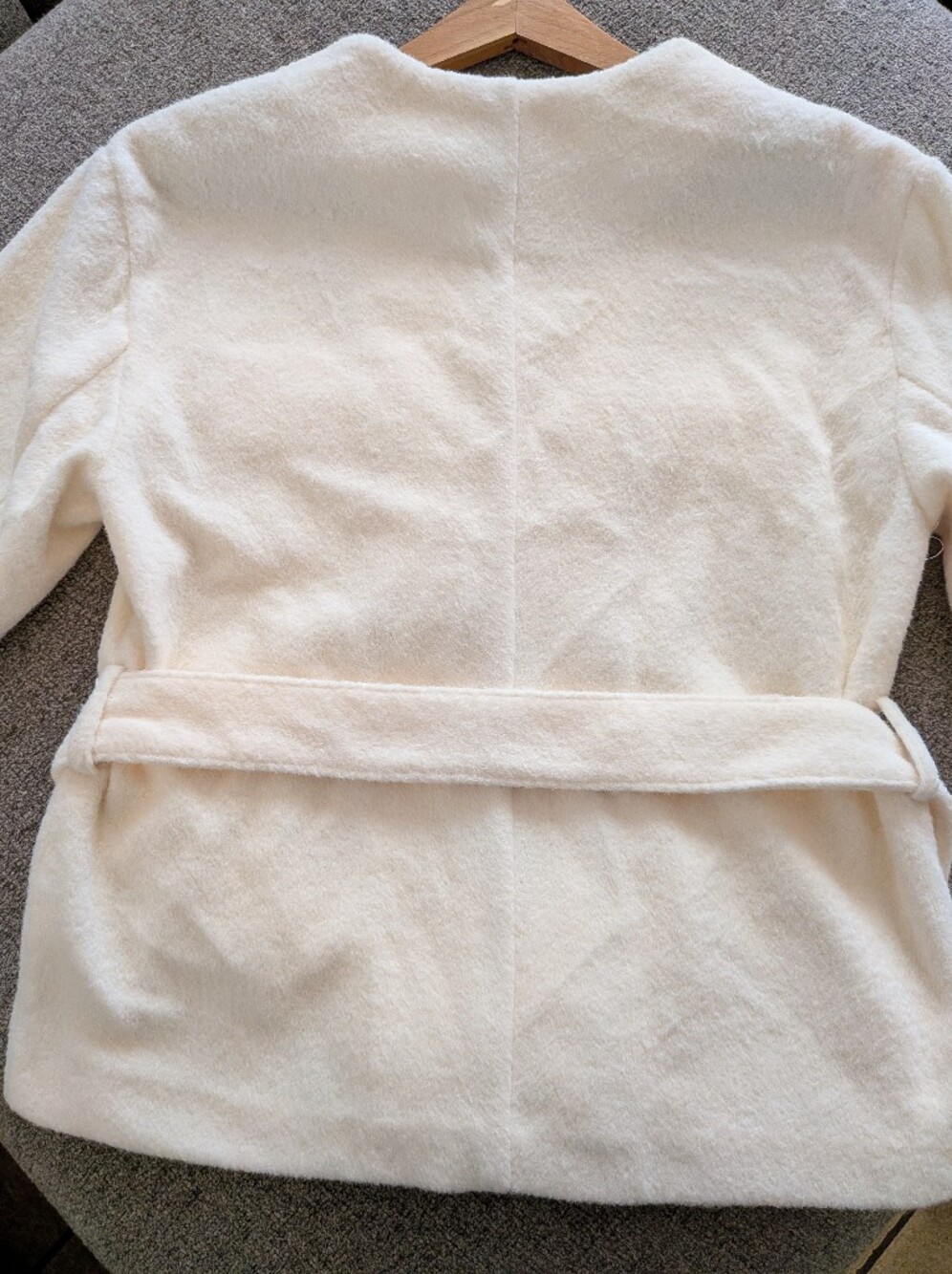 Joie Cream Belted Pocket Jacket with Gold Buttons - Picture 2 of 5